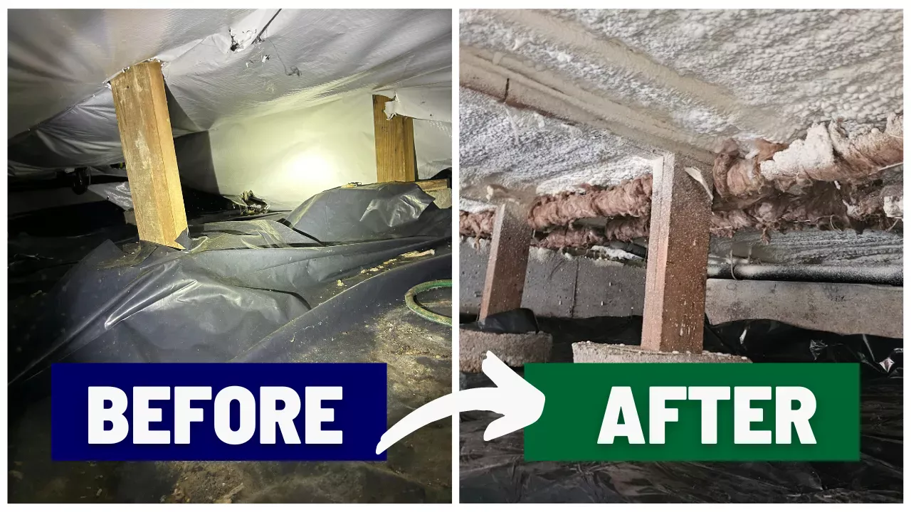 Spray foam duct and pipe insulation Burien WA
